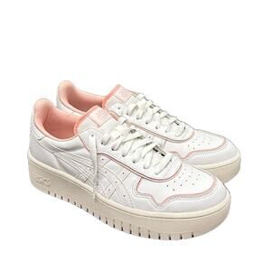 Asics Japan S‎ PF Casual Leather Shoe White/Frosted Rose Women’s Size 10.5 NEW